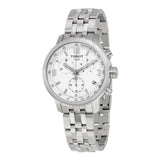  Shop Authentic Tissot PRC 200 Chronograph White Dial Silver Steel Strap Watch For Men - T055.417.11.017.00 - Luxxuri