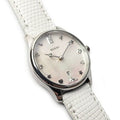 Shop Authentic Gucci G-Timeless Mother of Pearl White Dial White Leather Strap Watch For Women - YA126597 - Luxxuri