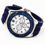  Shop Authentic Guess Force White Dial Blue Rubber Strap Watch For Men - W0674G4 - Luxxuri
