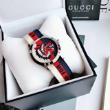 Shop Authentic Gucci G Timeless Quartz White Red Blue Dial Multicolored NATO Strap Watch For Men - YA1264059 - Luxxuri