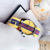  Shop Authentic Gucci G Timeless Quartz Yellow & Purple Dial Yellow & Purple NATO Strap Watch For Men - YA1264069 - Luxxuri