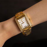  Shop Authentic Michael Kors Emery Three-Hand Crystals Silver Dial Gold Steel Strap Watch for Women - MK4643 - Luxxuri