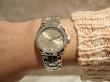  Shop Authentic Tag Heuer Link Quartz Brown Dial Silver Steel Strap Watch for Women - WBC131E.BA0649 - Luxxuri