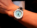  Shop Authentic Breitling Superocean Automatic 36 Turquoise Dial Silver Steel Strap Watch for Men - A17377211C1A1 - Luxxuri