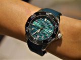  Shop Authentic Tag Heuer Aquaracer Professional 300 Automatic Diamonds Green Dial Green Rubber Strap Watch for Women - WBP231G.FT6226 - Luxxuri