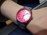  Shop Authentic Tag Heuer Carrera Date Automatic 18K Pink Dial Silver Steel Strap Watch for Women - WBN2313.BA0001 - Luxxuri