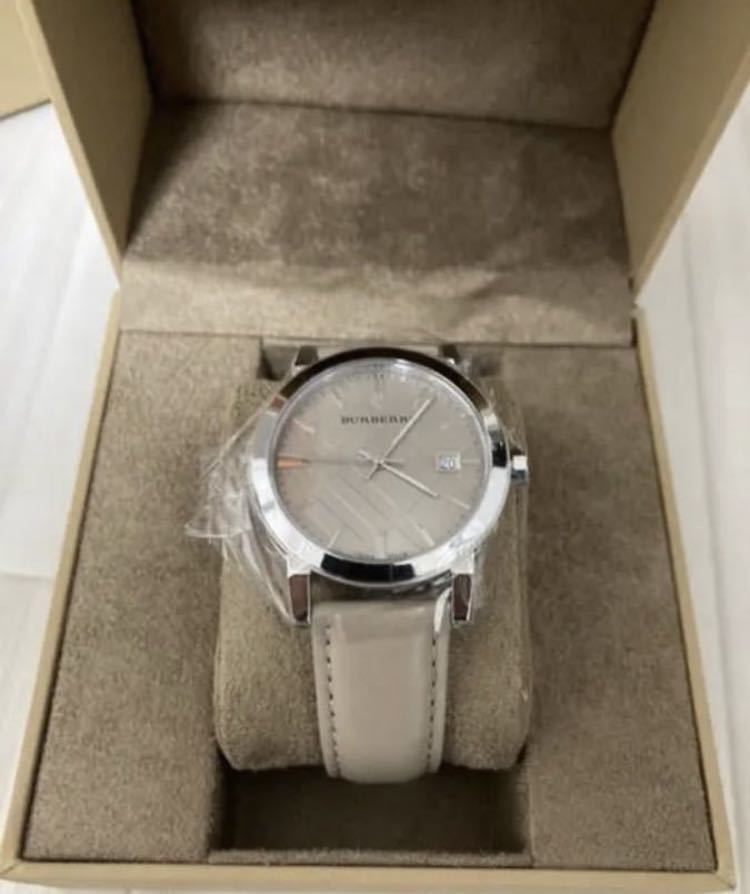  Shop Authentic Burberry The City Silver Dial Beige Leather Strap Unisex Watch - BU9010 - Luxxuri