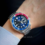 Shop Authentic Seiko 5 Sports Automatic Blue Dial Silver Steel Strap Watch For Men - SRPD53K1 - Luxxuri