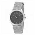  Shop Authentic Calvin Klein Minimal Grey Dial Silver Mesh Bracelet Watch for Men - K3M52154 - Luxxuri