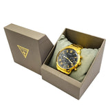  Shop Authentic Guess Hendrix Multifunction Black Dial Gold Steel Strap Watch for Men - W1309G2 - Luxxuri