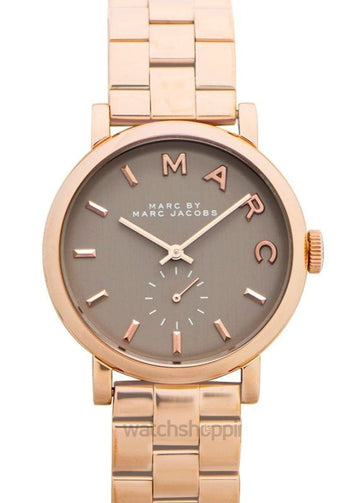  Shop Authentic Marc Jacobs Baker Brown Dial Rose Gold Steel Strap Watch for Women - MBM8632 - Luxxuri