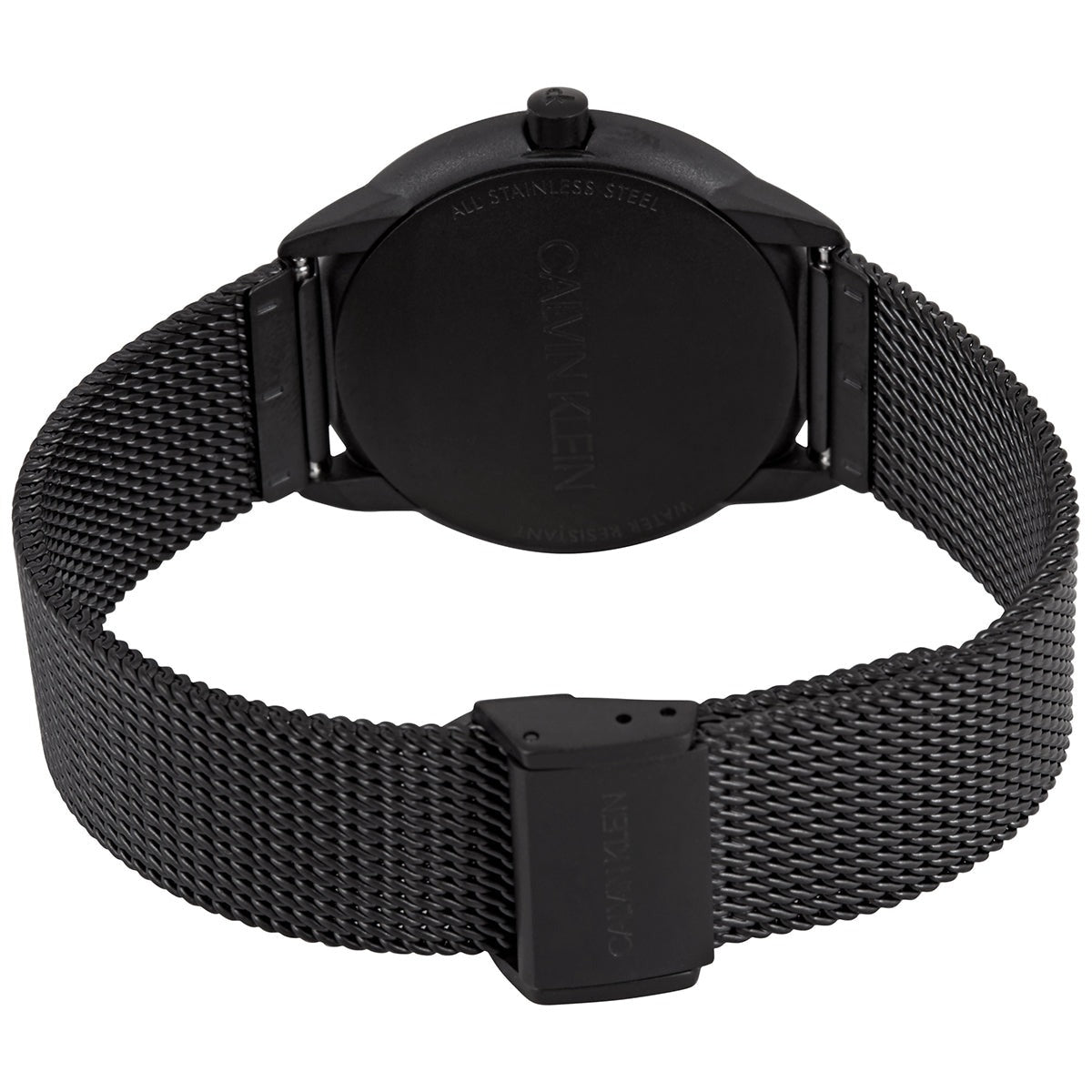  Shop Authentic Calvin Klein Minimal Black Dial Black Mesh Bracelet Watch for Women - K3M5245X - Luxxuri
