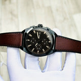 Shop Authentic Fossil Everett Chronograph Black Dial Brown Leather Strap Watch for Men - FS5798 - Luxxuri