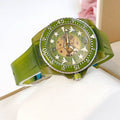  Shop Authentic Gucci Dive Automatic Green Dial Green Rubber Strap Unisex Watch - YA136345 - Luxxuri