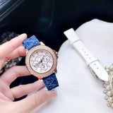  Shop Authentic Guess Crown Jewel Diamonds White Dial Blue Rubber Strap Watch for Women - GW0411L2 - Luxxuri