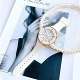  Shop Authentic Guess Athena White Dial White Rubber Strap Watch For Women - GW0030L3 - Luxxuri