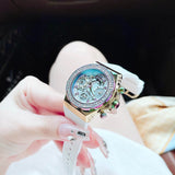  Shop Authentic Guess Fusion Chronograph White Dial White Leather Strap Watch For Women - GW0553L2 - Luxxuri