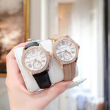  Shop Authentic Michael Kors Mini Everest Crystals White Dial Brown Leather Strap Watch for Women - MK4719 - Luxxuri