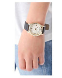  Shop Authentic Marc Jacobs Baby Dave Gold Dial Black Leather Strap Watch for Women - MBM1264 - Luxxuri