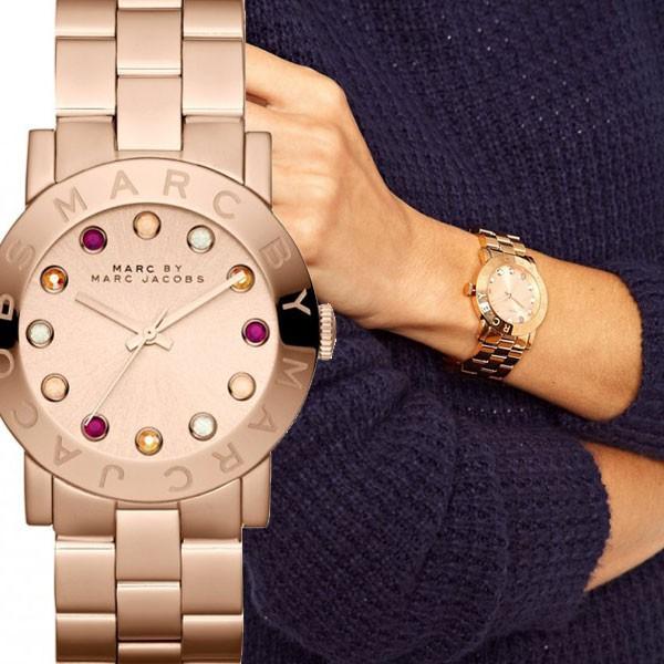  Shop Authentic Marc Jacobs Amy Dexter Rose Gold Dial Rose Gold Steel Strap Watch for Women - MBM3216 - Luxxuri