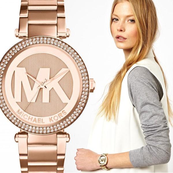  Shop Authentic Michael Kors Parker Rose Gold Dial Rose Gold Steel Strap Watch for Women - MK5865 - Luxxuri