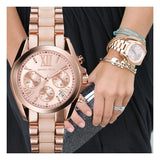  Shop Authentic Michael Kors Bradshaw Rose Gold Dial Two Tone Steel Strap Watch for Women - MK6066 - Luxxuri
