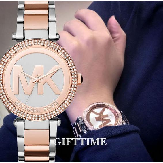  Shop Authentic Michael Kors Parker Gold Dial Two Tone Steel Strap Watch for Women - MK6314 - Luxxuri