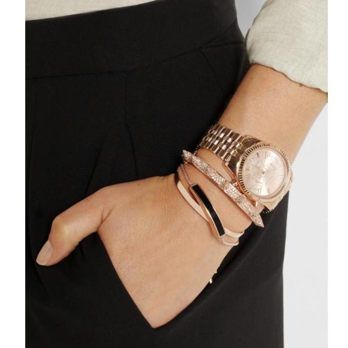  Shop Authentic Michael Kors Lexington Gold Dial Gold Steel Strap Watch for Women - MK6473 - Luxxuri