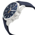  Shop Authentic IWC Pilot's Automatic Chronograph 43mm Blue Dial Blue Calfskin Strap Watch for Men - IW377729 - Luxxuri