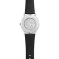  Shop Authentic Emporio Armani Meccanico Silver Skeleton Dial Black Leather Watch For Men - AR1997 - Luxxuri