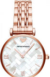  Shop Authentic Emporio Armani Mother of Pearl Dial Rose Gold Steel Strap Watch For Women - AR11110 - Luxxuri