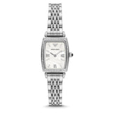  Shop Authentic Emporio Armani Gianni T-Bar Quartz White Dial Silver Steel Strap Watch For Women - AR11405 - Luxxuri