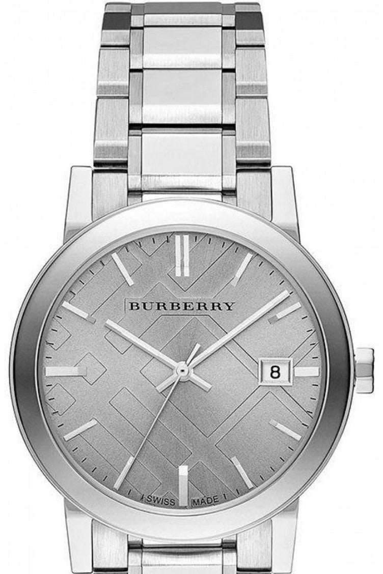Burberry The City Silver Dial Silver Steel Strap Watch for Women - BU9143