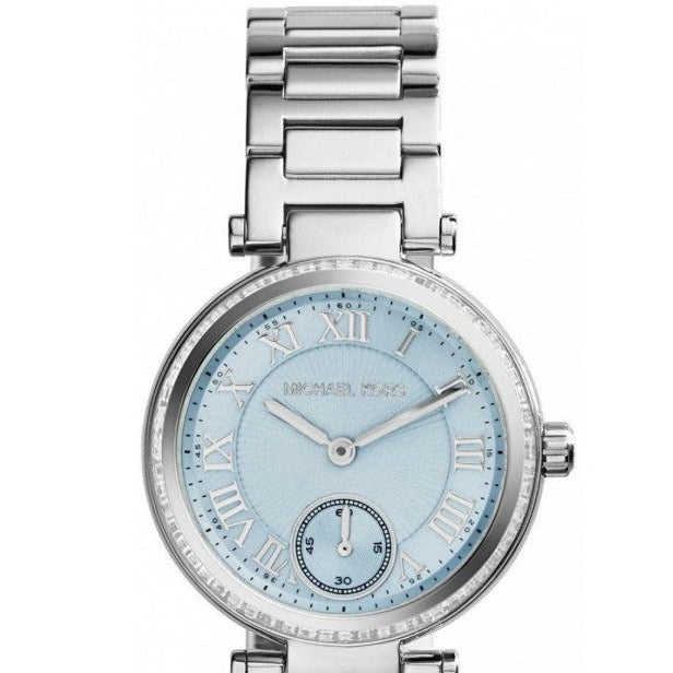  Shop Authentic Michael Kors Skylar Quartz Blue Dial Silver Steel Strap Watch For Women - MK5988 - Luxxuri
