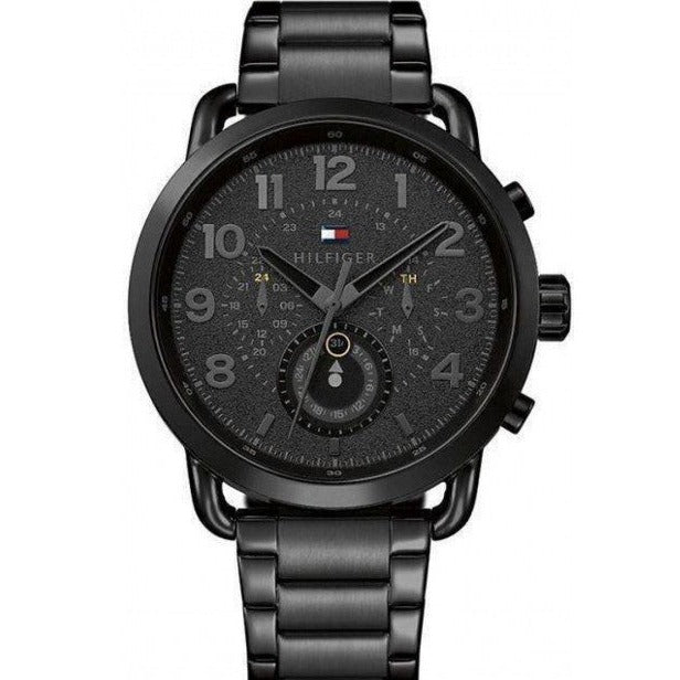  Shop Authentic Tommy Hilfiger Briggs Black Dial Black Steel Strap Watch for Men  - 1791423 - Luxxuri