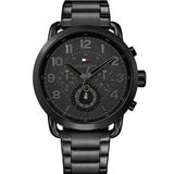  Shop Authentic Tommy Hilfiger Briggs Black Dial Black Steel Strap Watch for Men  - 1791423 - Luxxuri