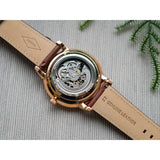  Shop Authentic Fossil Neutra Automatic Skeleton Black Dial Brown Leather Strap Watch for Men - ME3195 - Luxxuri