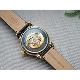  Shop Authentic Fossil Townsman Automatic Skeleton Black Dial Black Leather Strap Watch for Men - ME3210 - Luxxuri