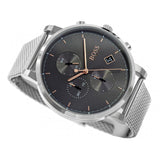  Shop Authentic Hugo Boss Integrity Grey Dial Silver Mesh Bracelet Watch for Men - 1513807 - Luxxuri
