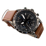  Shop Authentic Hugo Boss Pilot Black Dial Brown Leather Strap Watch for Men - 1513851 - Luxxuri