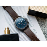  Shop Authentic Hugo Boss Pilot Edition Blue Dial Brown Leather Strap Watch for Men - 1513852 - Luxxuri