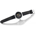  Shop Authentic Tommy Hilfiger Spencer Skeleton Black Dial Black Leather Strap Watch for Men - 1791641 - Luxxuri