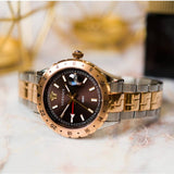  Shop Authentic Versace Hellenyium GMT Blue Dial Two Tone Steel Strap Watch for Men - V11060017 - Luxxuri