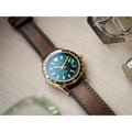  Shop Authentic Versace Hellenyium Green Dial Brown Leather Strap Watch for Men - V11090017 - Luxxuri