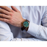  Shop Authentic Versace Hellenyium Green Dial Brown Leather Strap Watch for Men - V11090017 - Luxxuri