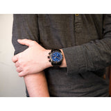  Shop Authentic Versace V-Ray Chronograph Quartz Blue Dial Black Steel Strap Watch For Men - VE2I00521 - Luxxuri