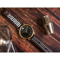  Shop Authentic Versace V-Circle Quartz Black Dial Brown Leather Strap Watch for Men - VEBQ01619 - Luxxuri