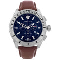  Shop Authentic Versace Casual Chronograph Blue Dial Brown Leather Strap Watch for Men - VERG002-18 - Luxxuri