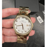  Shop Authentic Marc Jacobs Henry Diamonds White Dial Gold Steel Strap Watch for Women - MBM3045 - Luxxuri