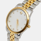  Shop Authentic Movado Museum Classic Diamonds Mother of Pearl Dial Two Tone Steel Strap Watch For Women - 0606613 - Luxxuri
